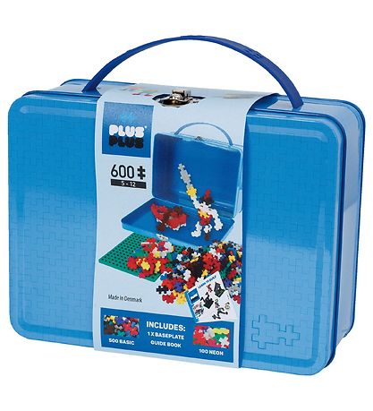 Plus-Plus Mini - Suitcase - 600pcs - Basic/Neon
