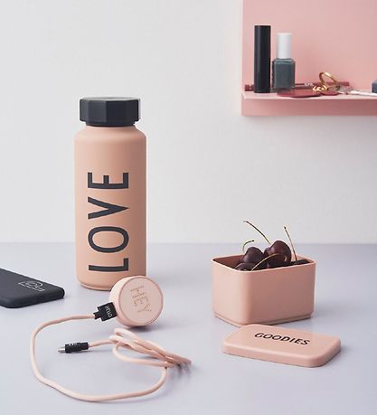 Design Letters Hitabrúsi - Love - 500 ml - Bleikt