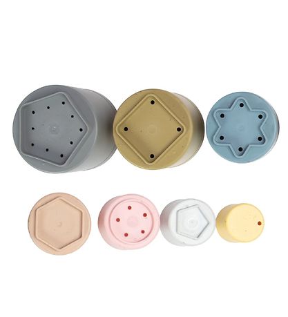 Tiny Bær Dantoy BIO Plastic Byggingarbollar - 7 Partar