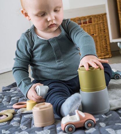 Tiny Bær Dantoy BIO Plastic Byggingarbollar - 7 Partar