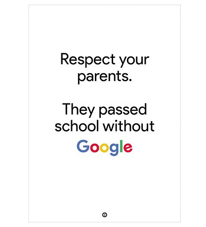 Citatplakat Veggspjald - B2 - Google