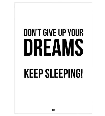 Citatplakat Poster - A3 - Don´t Give Up On Your Dreams