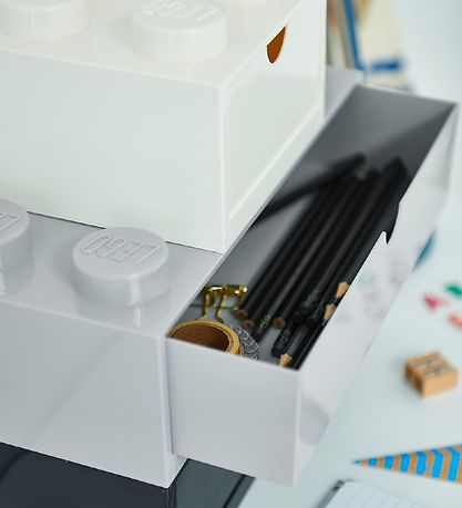 LEGO® Storage Storage Drawer - 8 Knobs - 31x15x9 - Grey