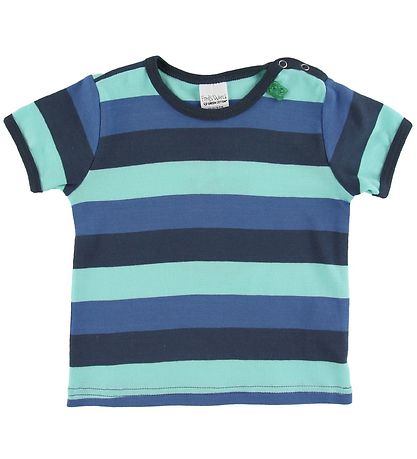Freds World Stuttermabolur - Multi Stripe - Blár