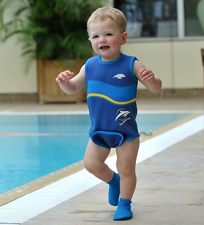Konfidence Wet Suit - BabyWarma - Sea Friends Navy/Lime