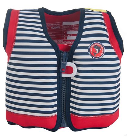 Konfidence Simväst - Original - Hamptons Marinblå Stripe