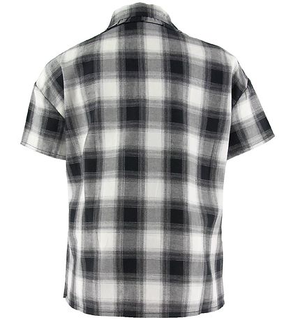 Grunt Bluse - Ditte - Schwarz/Weiß m. Karos