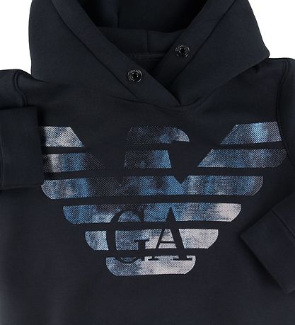 Emporio Armani Hoodie - Black w. Logo