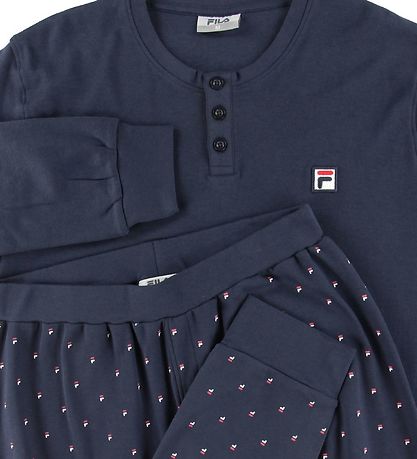 Fila Pyjama Set - Navy w. Dots