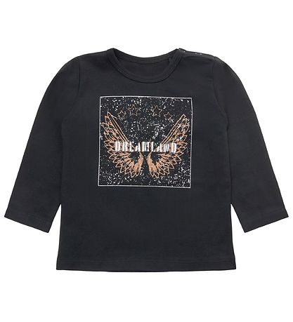 Petit by Sofie Schnoor Bluse - Elenor - Schwarz m. Print