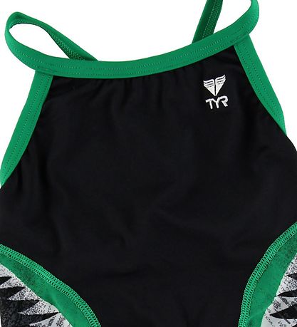 TYR Sundföt - Shark Bite Diamondfit - Svart/Grænt