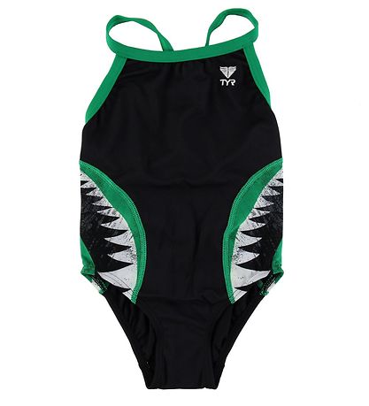 TYR Sundföt - Shark Bite Diamondfit - Svart/Grænt