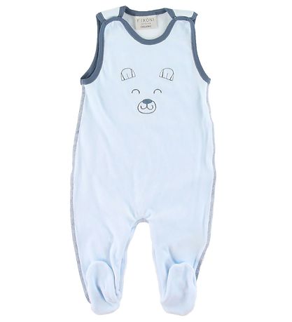 Fixoni Sparkdräkt m. Body l/ä - Light Blue/Blå Björn
