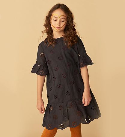 Soft Gallery Kleid - Save - Anthracite m. Blumen