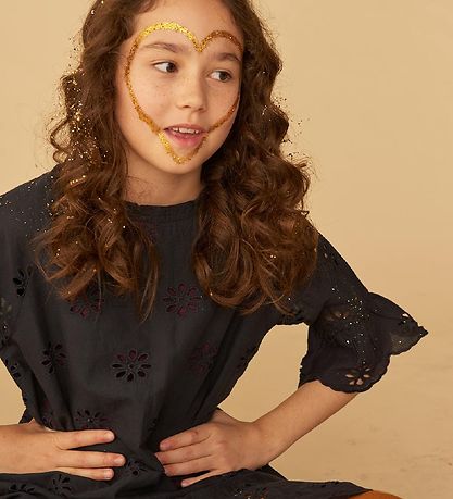 Soft Gallery Kleid - Save - Anthracite m. Blumen