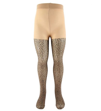 The New Strumpfhosen - 2er-Pack - Schwarz/Leopard