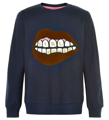 The New Sweatshirt - Elexa - Navy Blazer w. Print