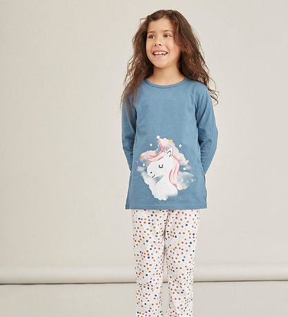Name it Pyjamas Set - Noos - NkfNightset - Real Teal Unicorn