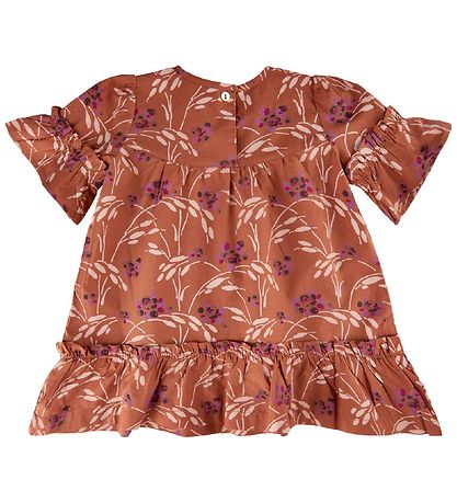 Noa Noa miniature Robe - Marron av. Fleurs