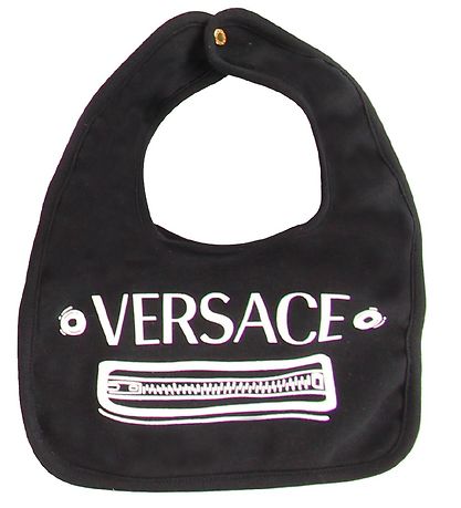 Versace Geschenkbox - Strampler/Lätzchen - Schwarz m. Print