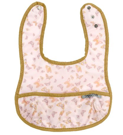 Smallstuff Bib - Small - Rose w. Butterflies