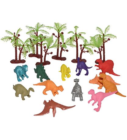 Wild Republic Bucket w. Animals - Mini - 18 pcs - Dinosaurs