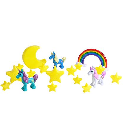 Wild Republic Bucket w. Animals - 18 pcs. - Unicorns