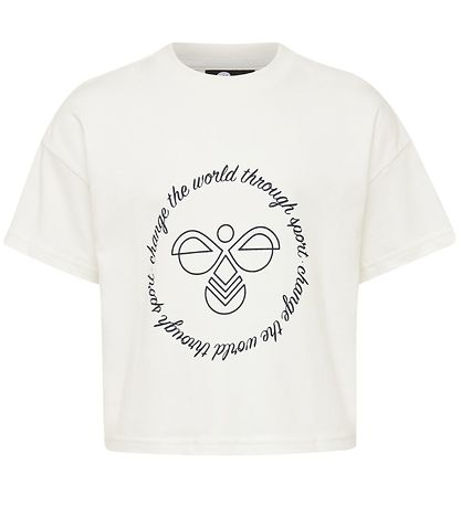 Hummel T-Shirt - Geerntetes - hmlMary - Weiß m. Print