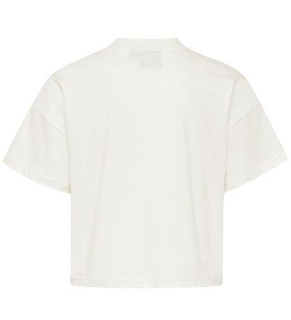 Hummel T-shirt -Cropped - hmlMary - White w. Print