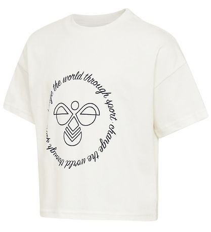 Hummel T-Shirt - Geerntetes - hmlMary - Weiß m. Print