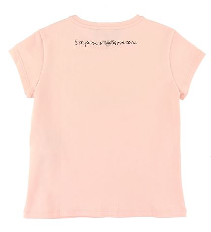 Emporio Armani Stuttermabolur - Bleikt M. Lógó