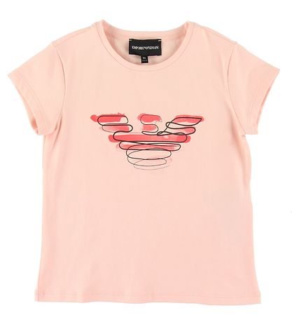 Emporio Armani T-shirt - Pink w. Logo