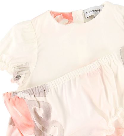 Emporio Armani Kjóll M. Bloomers - Hvítt M. Blóm