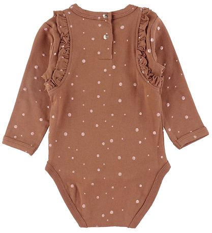 Minymo Body l/ä - Brun m. Prickar
