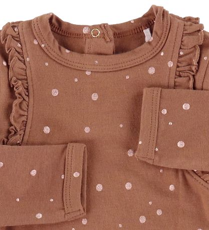 Minymo Body l/ä - Brun m. Prickar