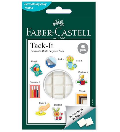 Faber-Castell Límefni - Tack It - 90 Stk. - Hvítt