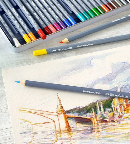 Faber-Castell Trélitir - Goldfaber Vatnslitur - 36 Stk. - Multi