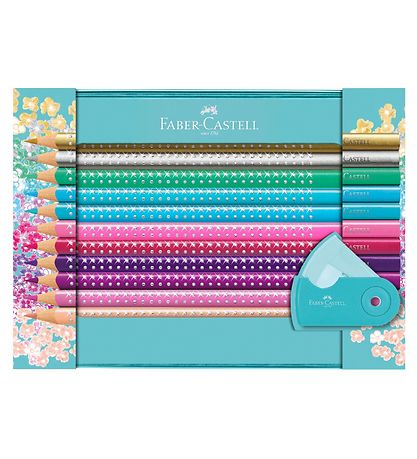 Faber-Castell Sparkle Tin Box - Värit/Mausteet - 20 kpl - Multi