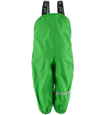 CeLaVi Rain Pants w. Suspenders - PU - Green