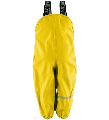 CeLaVi Rain Pants w. Suspenders - PU - Yellow