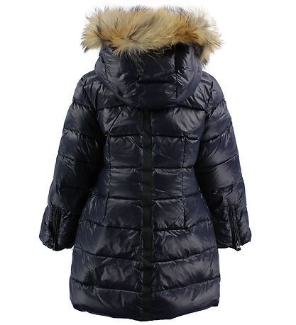 Ver de Terre Down Jacket w. Fur - Navy