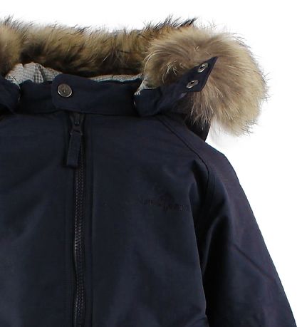 Ver de Terre Snowsuit w. Fur - Navy