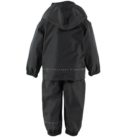 Ver de Terre Rainwear w. Suspenders - PE - Charcoal