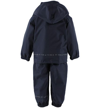 Ver de Terre Rainwear w. Suspenders - PE - Navy