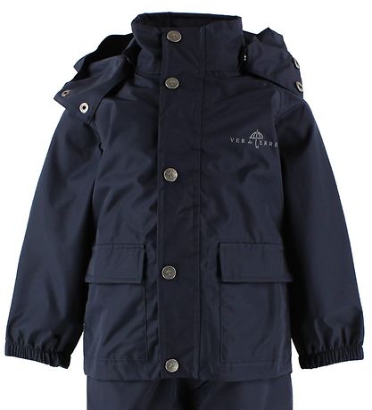 Ver de Terre Rainwear w. Suspenders - PE - Navy