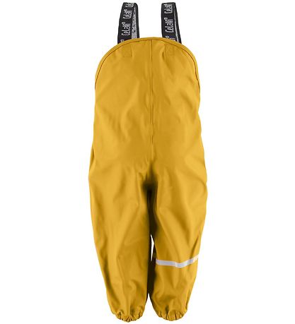 CeLaVi Rainwear w. Suspenders - PU - Yellow