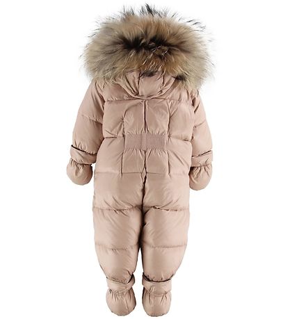 Ver de Terre Down Snowsuit w. Fur - Mahogany Rose