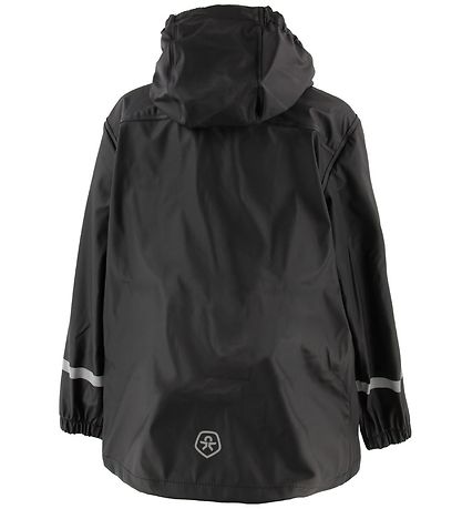 Color Kids Kinderregenjacke - Eldon - PU - Schwarz
