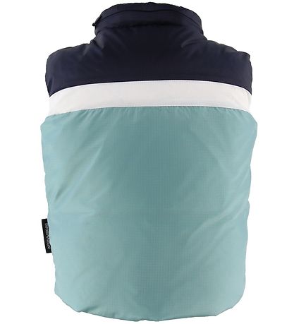 Emporio Armani Down Vest - Turquoise/Navy w. Stripe
