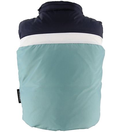 Emporio Armani Down Gilet - Turquoise/Navy w. Stripe